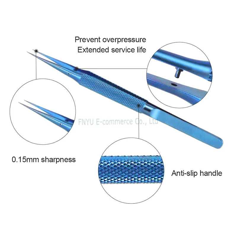 Titan legierung pinzette beste y20 spitze y21 gebogene blaue Finger abdruck fliegende Draht befestigung für Telefon reparatur anti magnetische Pinzette