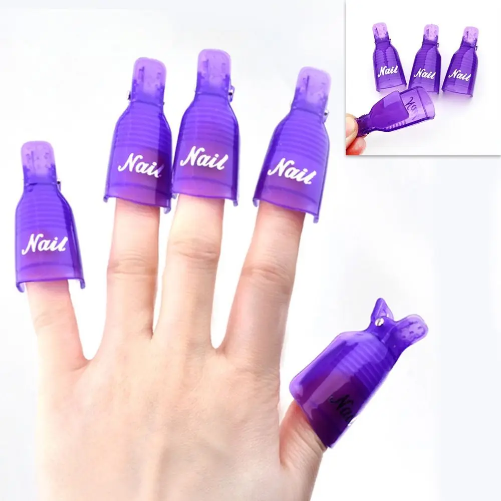 New Wearable Soak off Nail Gel Clips UV Gel Acrylic Remover Wrap Tools Polish Beauty Nail Care Tools DIY