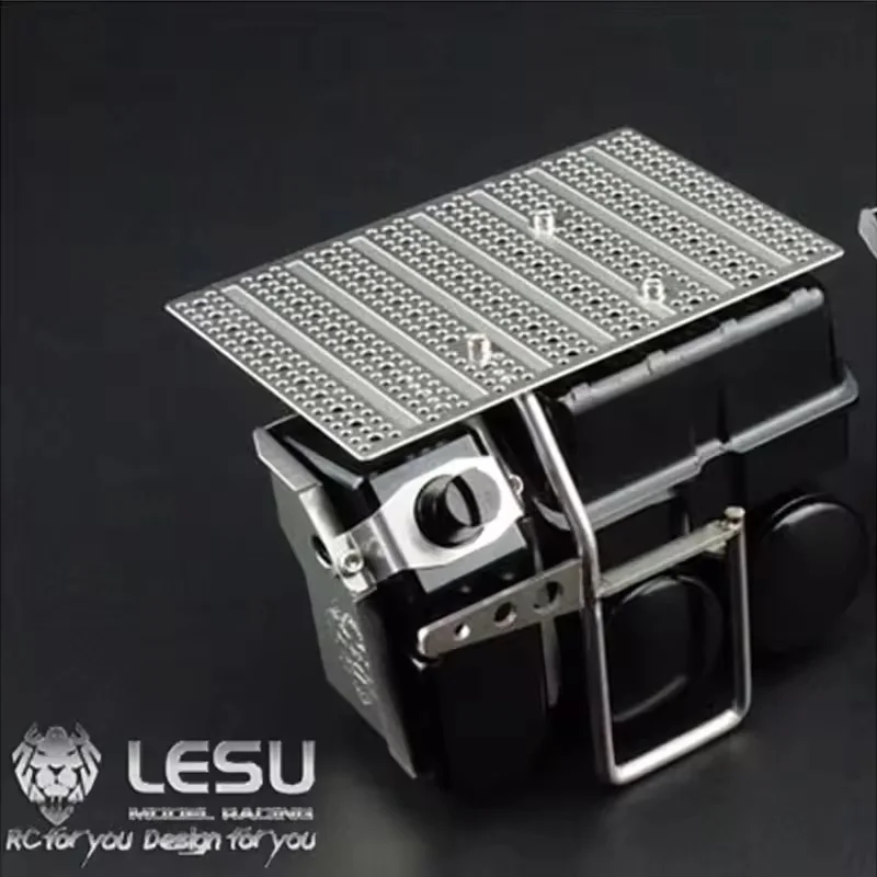 RC 1/14 LESU Metall-Batteriekasten und Harnstoff-DEF-Tank für Tamiya Traktor-LKW-Modelle für SCANIA MAN VOLVO Muldenkipper DIY-Zubehör – Detail 6