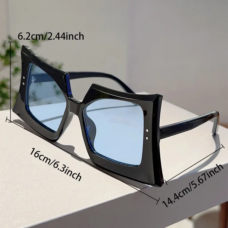 KAMMPT Oversized Special Shaped Sunglasses Women 2024 New Fashion Multi-color Sun Glasses Trendy Brand Designer Vacation Shades