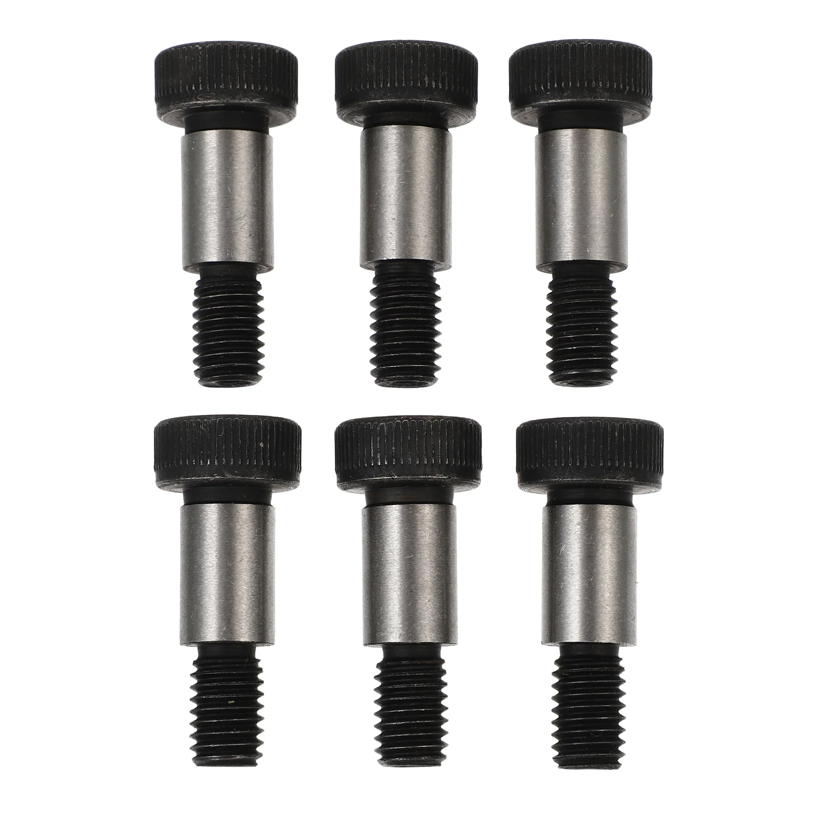1Set Hex Shoulder Screws Standard Round Shape Durable Carbon Steel Rustproof Practical Shoulder Bolts for Repair