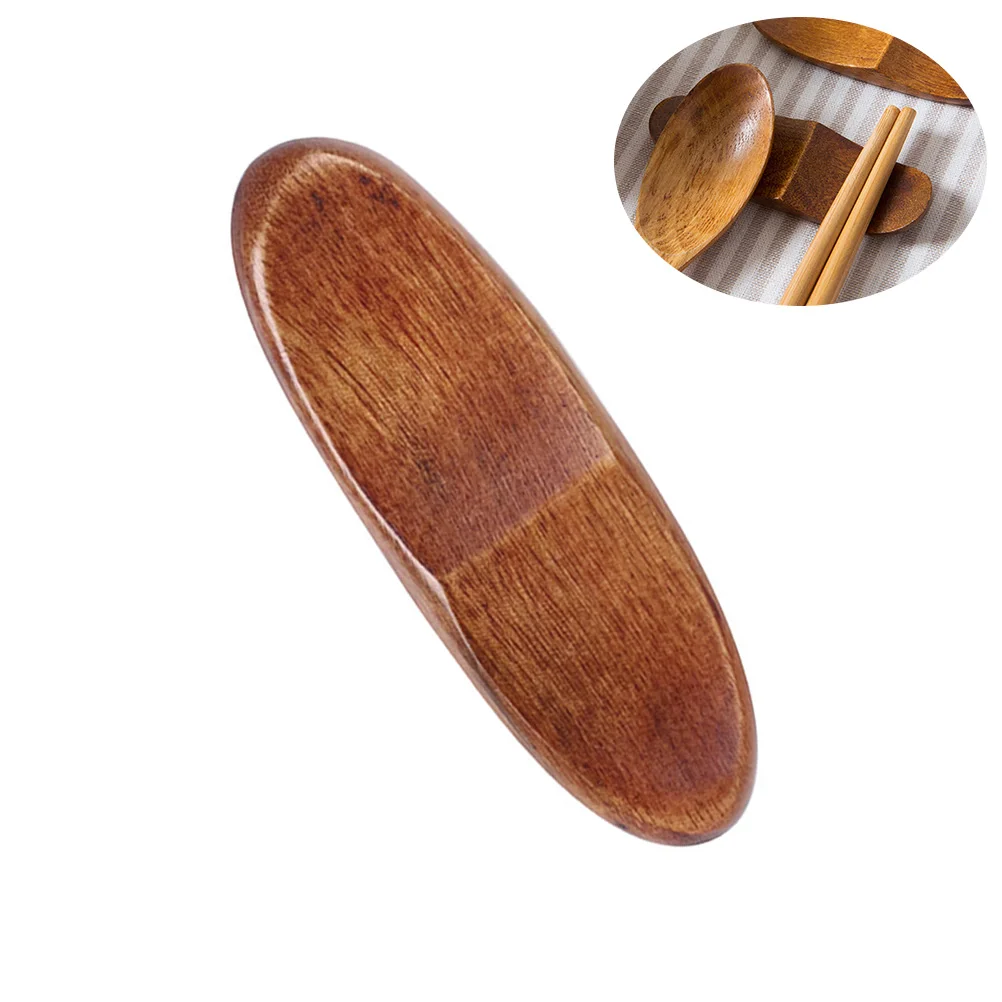 

Japanese Style Wooden Chopsticks Rack Dual Purpose Eco-Friendly Natural Wood Spoon Fork Holder Dinning Table Decor Gift