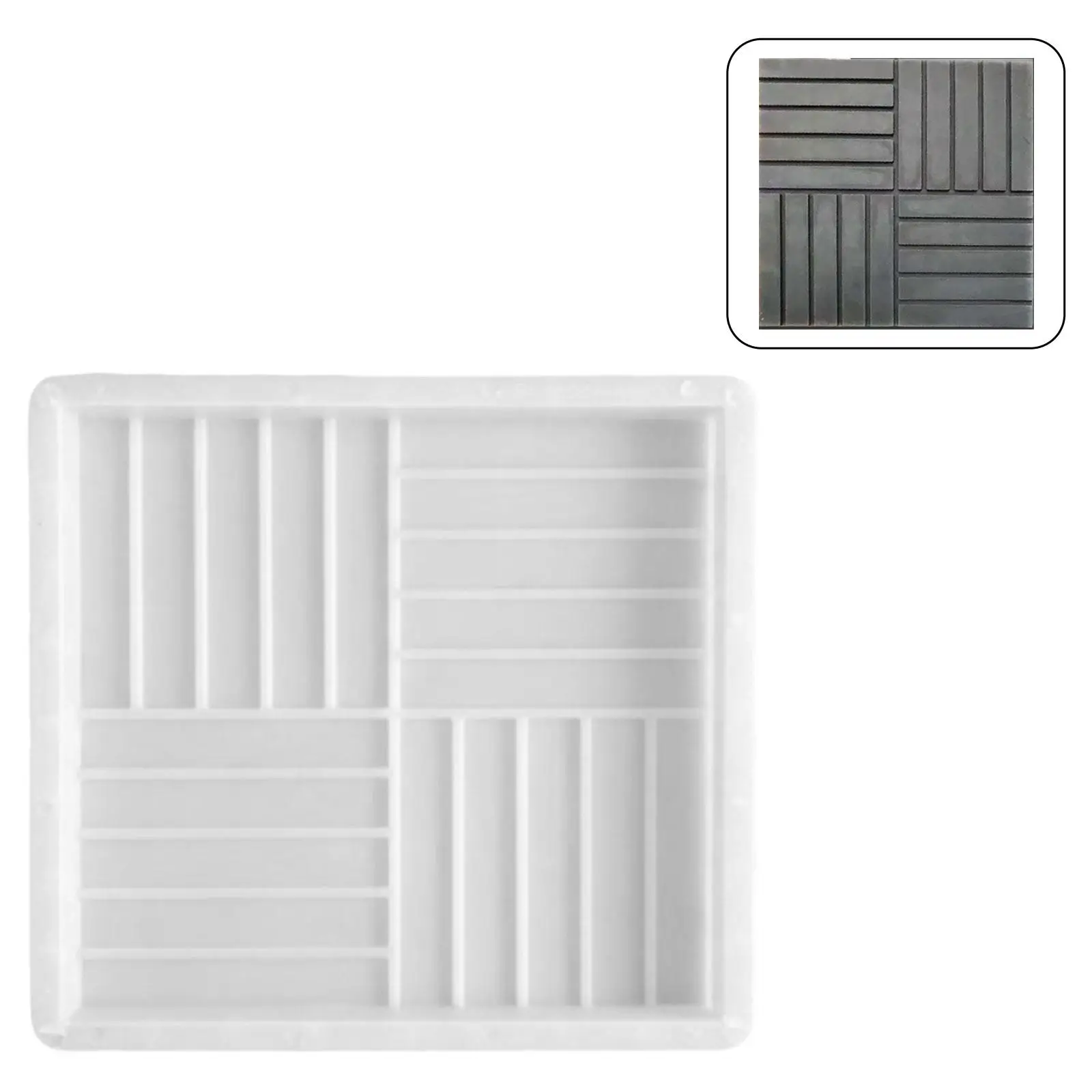 Outdoor Paths Maker Model Concrete Brick Cement Handcraft Reusable Stepping Stone Pavement Tool for Yard Walkway