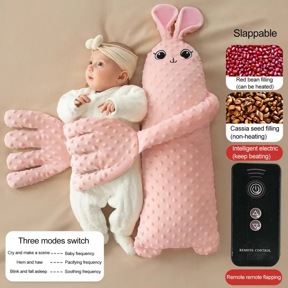 Baby Patter Pillow with Remote Control And Heating Function Goose Shape Arm-Wrapped Support Baby Soothing Cushion Butt Patter