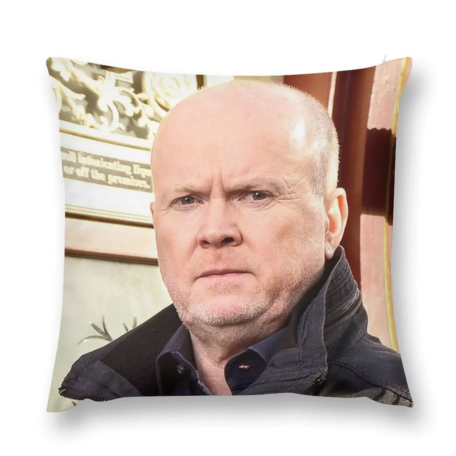 Phil Mitchell: Eastenders and British TV Icon (Steve McFadden) Throw Pillow luxury decor Cushions Cover pillow