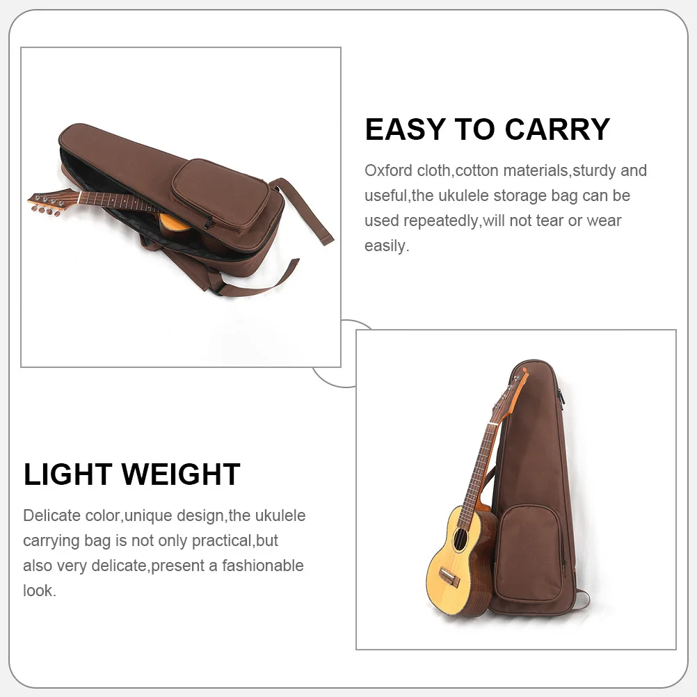 

Ukulele Storage Case Portable Lightweight Oxford Cloth Ukulele Carrying Bag for Travel Music Instrument Storage