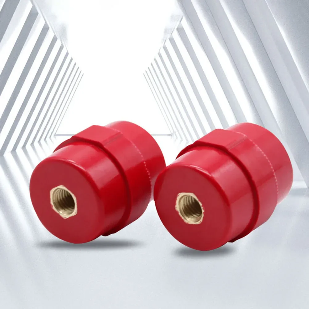 10pcs Red Busbar Insulators SM-40 M8 High Strength Polyester Spacer Insulators Electrical Equipment Accessories ﻿