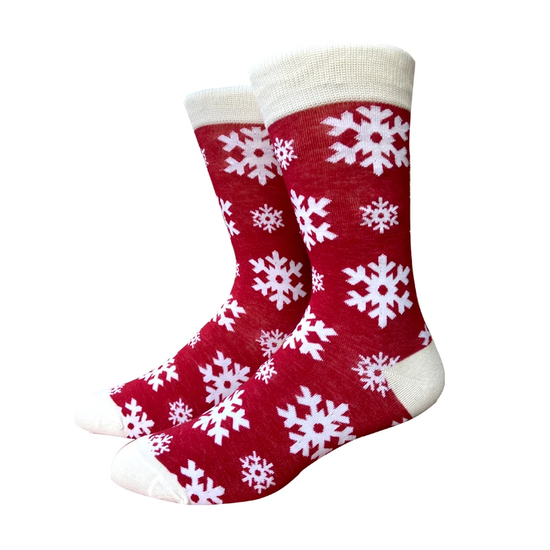 2022 New Winter Women Men Christmas Socks Tree Snow Elk Cotton Socks Christmas Gift Happy New Year Santa Claus Socks Size 37-44