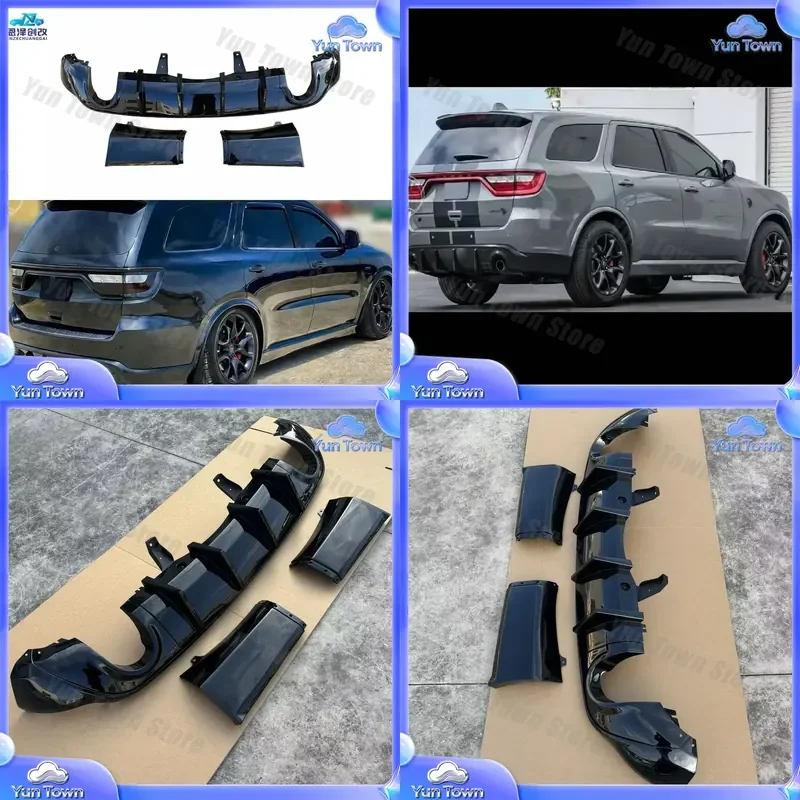 Custom for Dodge Durango 2011-2025 Rear Lip Spoiler Body Kit Black Plastic Non-Destructive Installation Car Exterior Trim