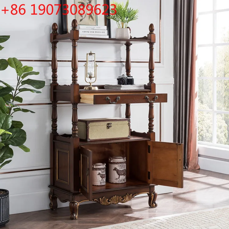

Solid wood bookcase bookshelf wine cabinet shopping mall display rack bag display cabinet tea cabinet