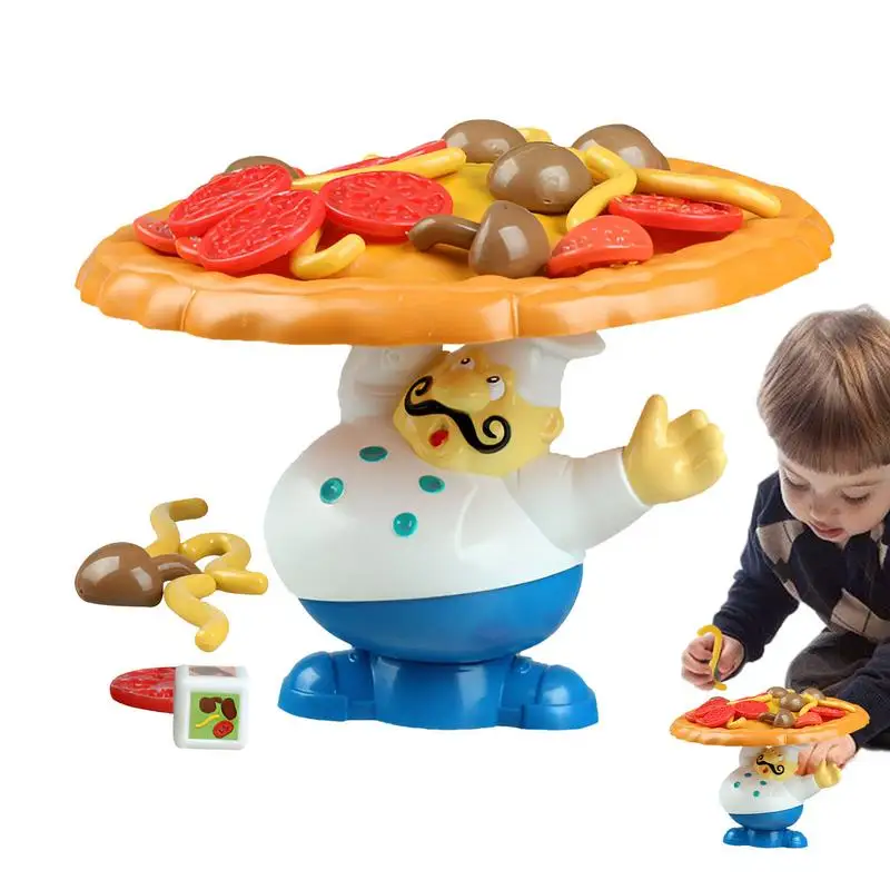 Balance Board Game Cartoon Cute Board Game Pizza Toy Family Stacking And Balancing Educational Toys Parent Child Interactive