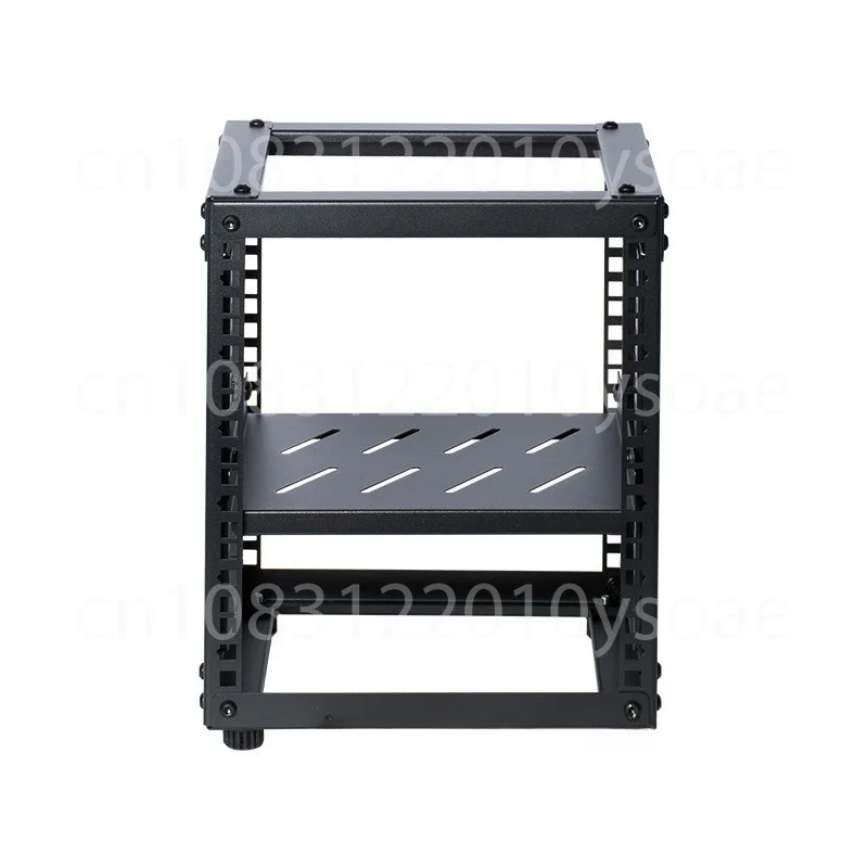 Open 10 Inch Desktop Cabinet Natural Unprocessed NAS Router Storage Cabinet For Network Switch Network Device