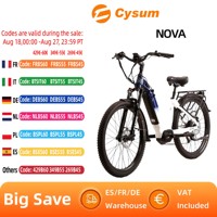 Cysum Nova Adult E-Bike 500W Men's E-Bike 48V 14ah battery 27.5-inch tyre City E-bike