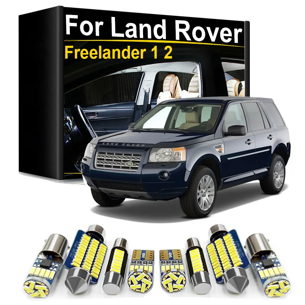 Interior LED Light Kit Canbus For Land Rover Freelander 1 2 L314 L359 TD4 2002-2005 2006 2007 2008 2009 2010 2011 2012 2013 2014