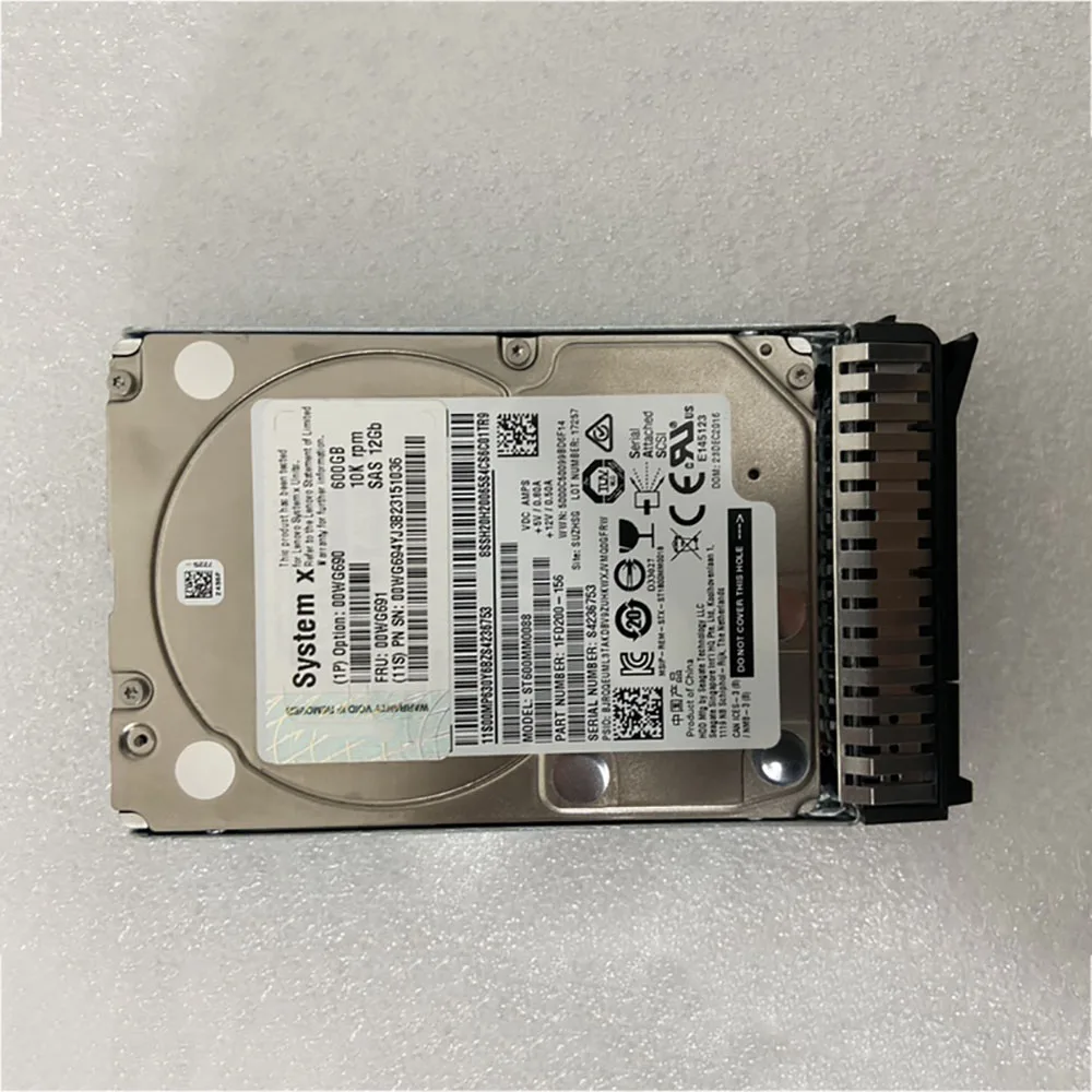 

600GB For Lenovo Server 00WG690 00WG691 IBM 600G 10K 2.5 12gb HDD