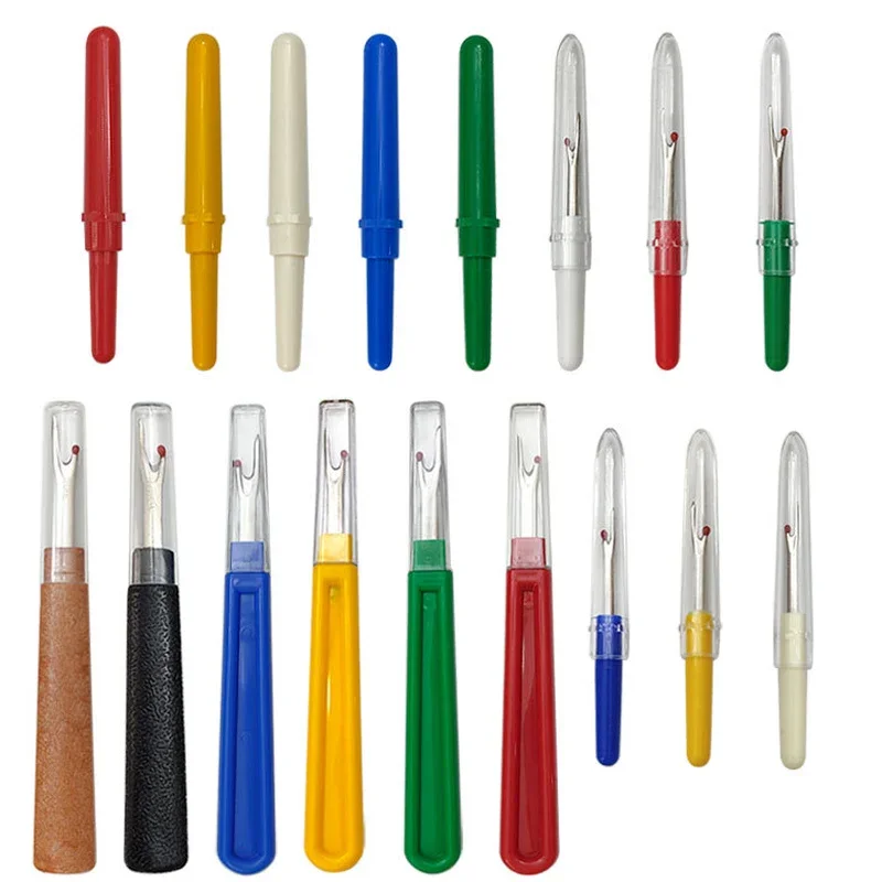 1PC Seam Ripper Sewing Tools Sharp Stitches Removed Tool Safe Plastic Handle Craft Thread Cutter Sewing Machine Accessories