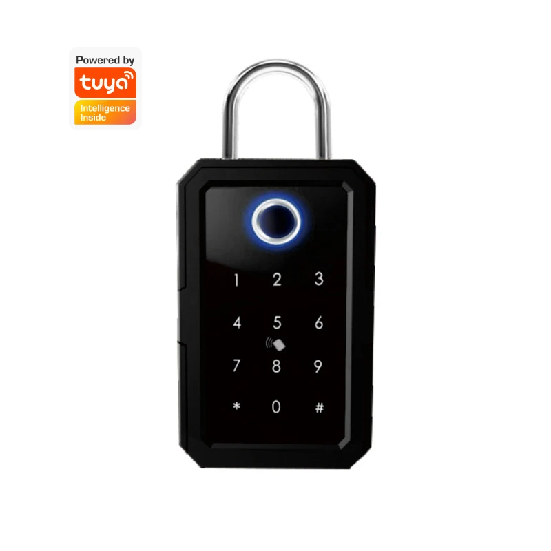 Upgrade Safe Key Storage Box Biometric Electronic Digital WiFi TTlock Tuya Fingerprint Smart Key Lock Box