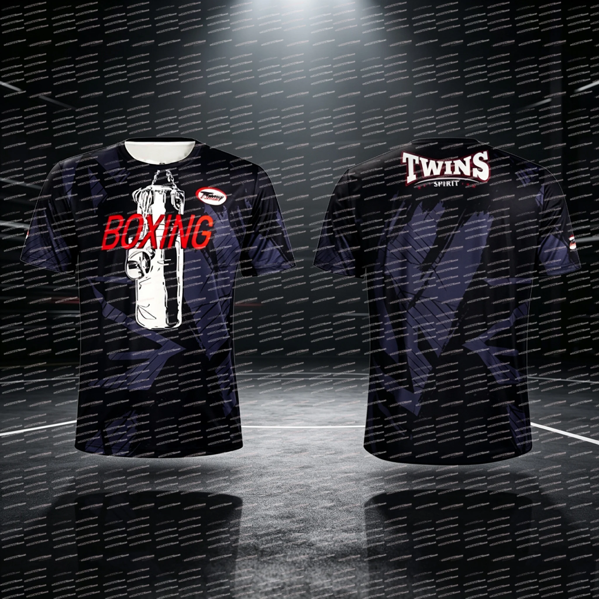 Twins Spirit T-shirt 3D Printed Fashionable Casual Sports Thin T-shirt for Men and Women Fitness Training Quick Drying Top