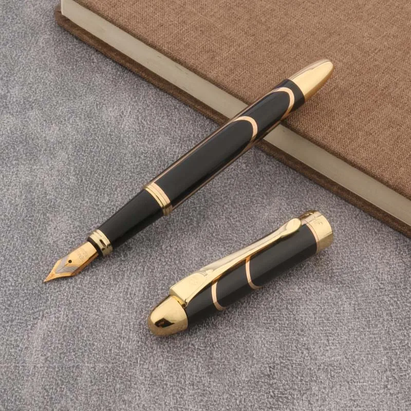 

Высококачественная металлическая классическая черная и золотая ручка для бизнеса и офиса