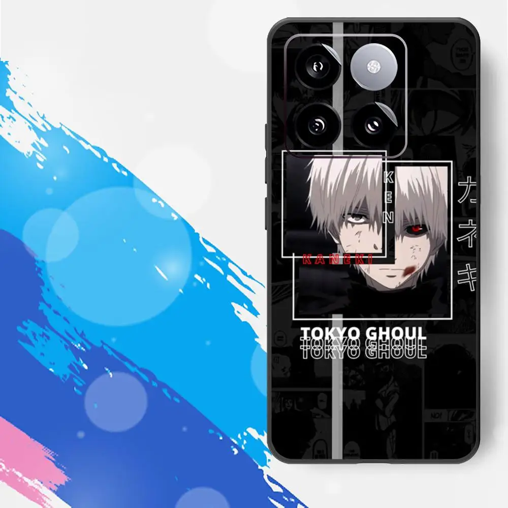 T_tokyo G_ghoul Phone Case For Xiaomi 14 Ultra 14 13T 13Pro 13 12T 12 11T 11i 11 Black Silicone Case