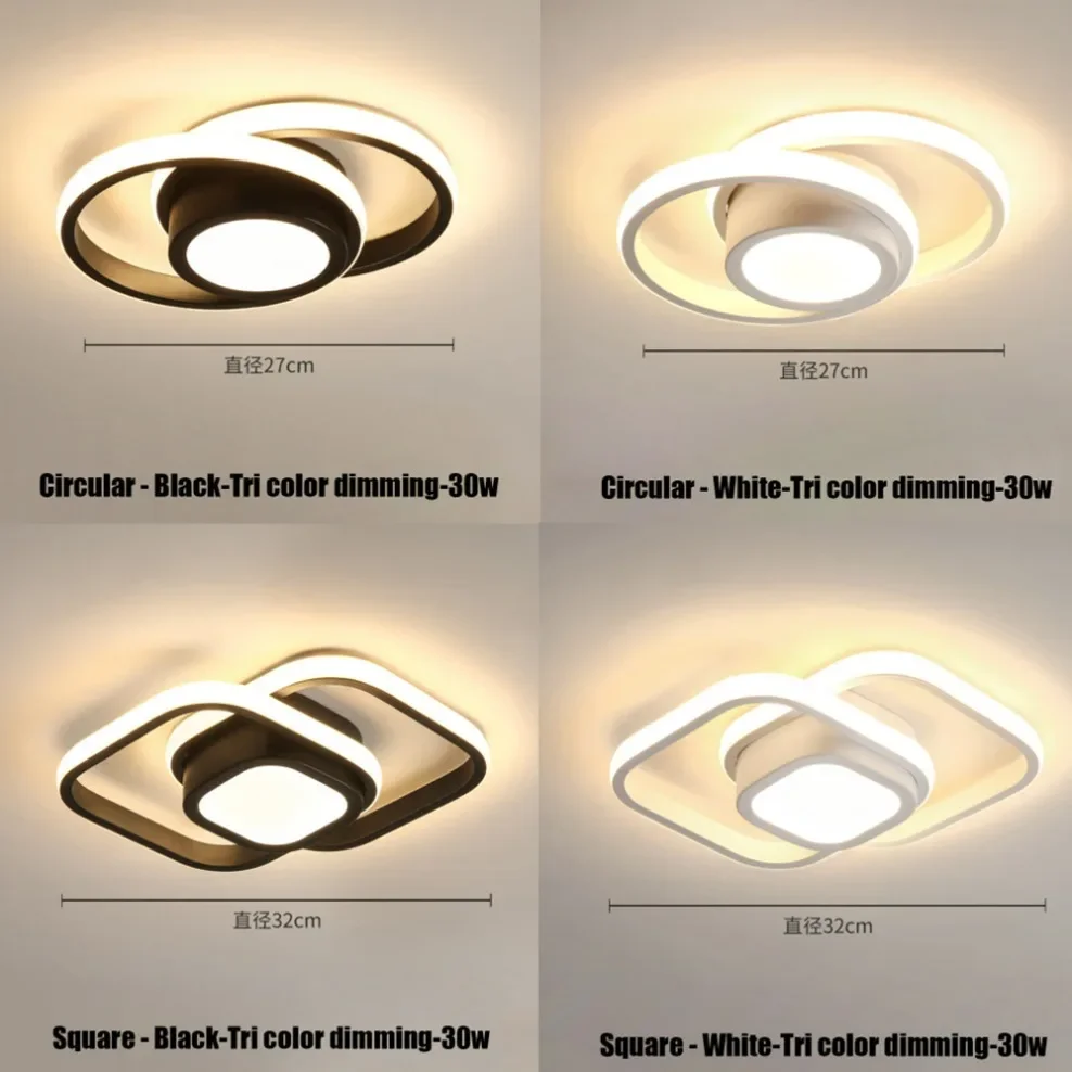 

Nordic Indoor LED Ceiling Lamps for Corridor Balcony Aisle LED Ceiling Lights lampada Interior Lighting 3-color lamp AC85-265V