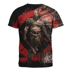 God Of War T-Shirts Game 3D Printed Streetwear Men Women Fashion Oversized Short Sleeve T Shirt Harajuku Kids Tees Tops Clothing