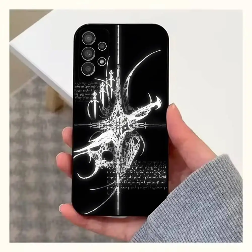Cyber Sigil Cross Gothic Art Phone Case For Samsung S25,S24,S23,S22,S20,S21,S10,Ultra,Plus,Lite,FE,Soft Silicone Black Cover - Image 6
