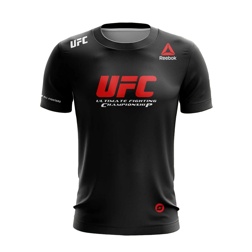 UFC T-Shirt Respect The Fight Herren Kurzarm Ultimate Fighting Championship Training Tops