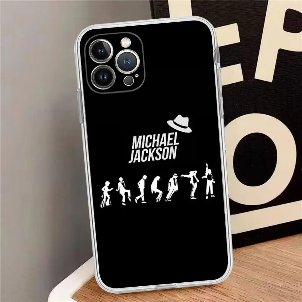 Amerykański piosenkarz M-Michael J-Jackson etui na telefon iPhone 15 14 13 12 Mini 11 Pro XS Max X XR SE 6 7 8 Plus miękkie silikonowe etui