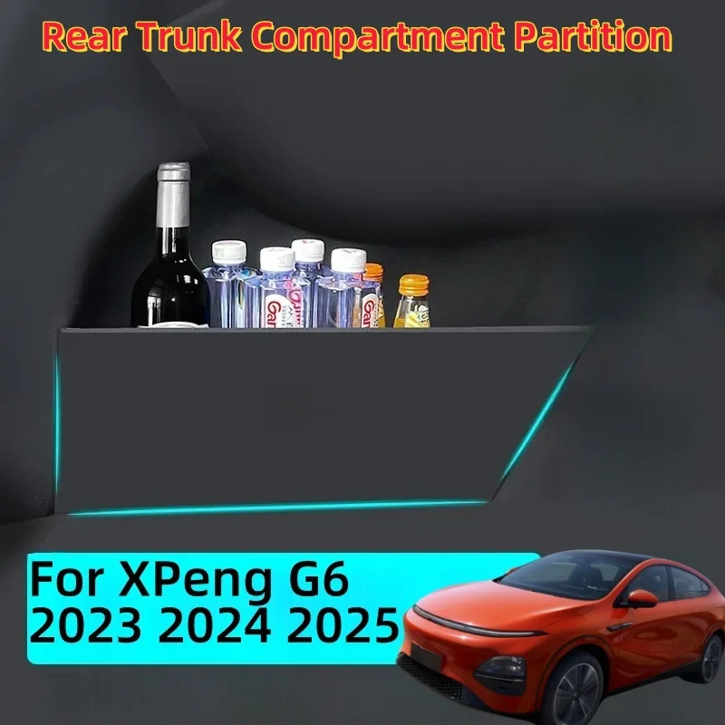 

Для XPeng G6 2023 2024 2025 задний запасной отсек, перегородка, задний багажник, ящик для хранения, аксессуары для экстремальной модификации интерьера