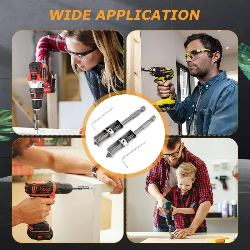 5/1Pcs Screw Holder Bit Retaining Adapter Spring-loaded Screw Holders Anti-drop Screwdriver Bit for Electricians DIY Home Repair