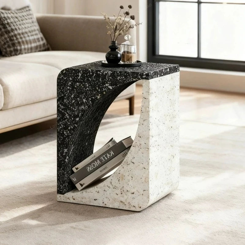 Minimalist Style Sofa Side Tables High-end Home Corner Table Coffee Table Balcony Table Modern Bedroom Nightstands Furniture - view 5
