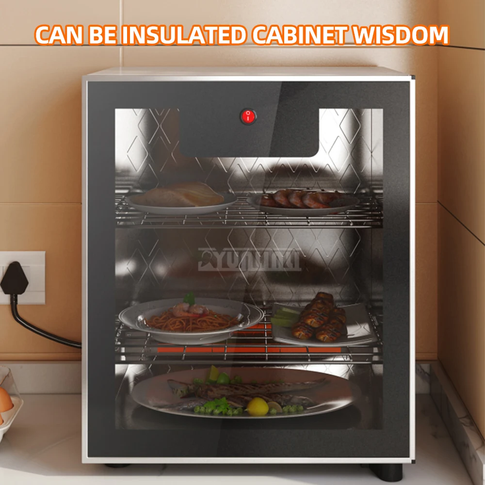 55L Intelligent Food Insulation Cabinet Showcase Winter Meal Thermostatic Cabinet Commercial Food Display Cabinet