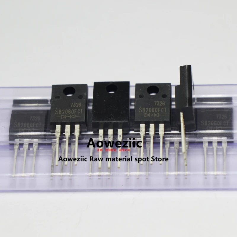 Aoweziic-diodo de barrera Schottky SB2060FCT TO-100%, 220 nuevo, importado, Original, 20A, 60V