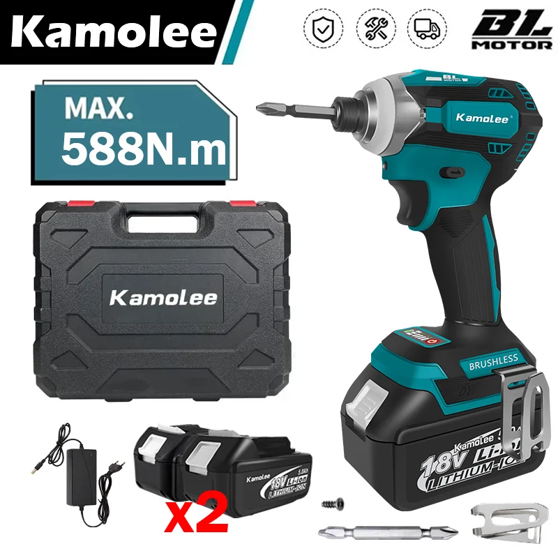 Kamolee 588N.m Brushless Cordless 1/4