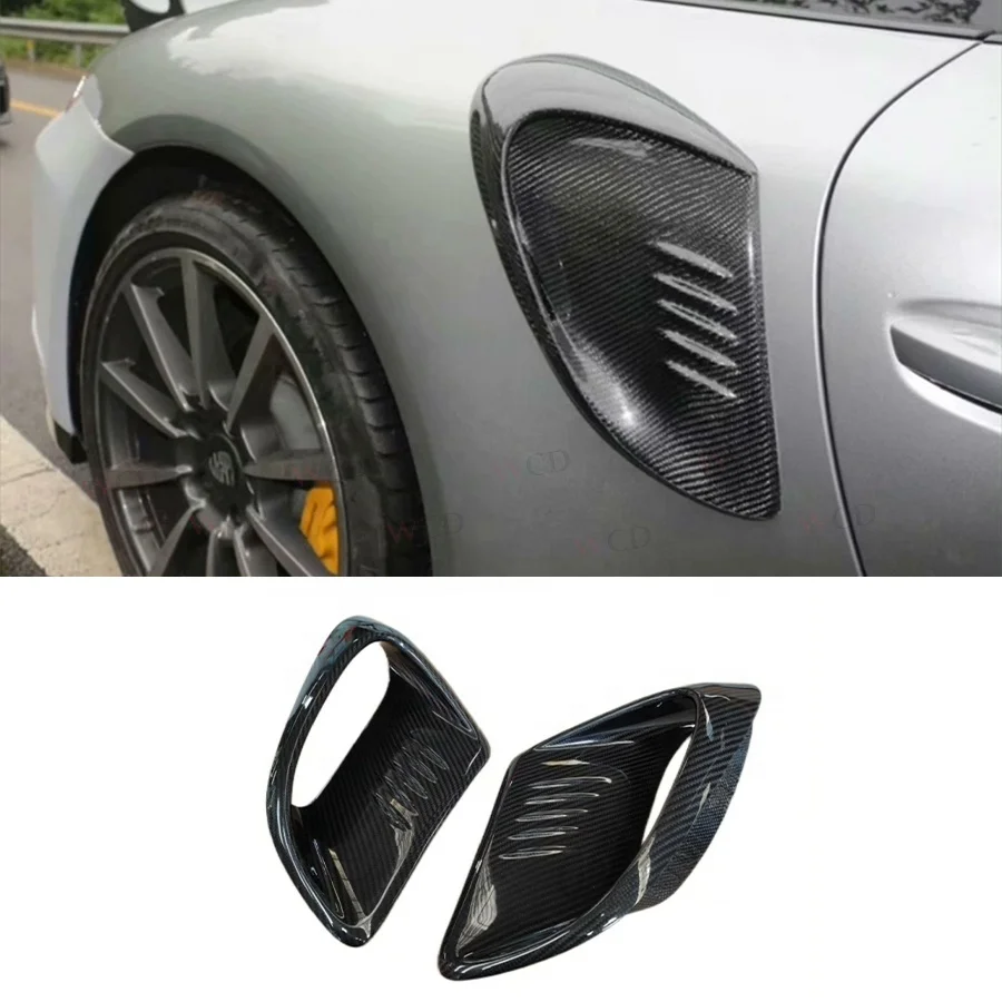 

Dry Carbon Fiber GT3-RS Style Side Vents for Porsche 911 991 Turbo S 2012-2017 Rear Side Fender Scoops Car Accessories