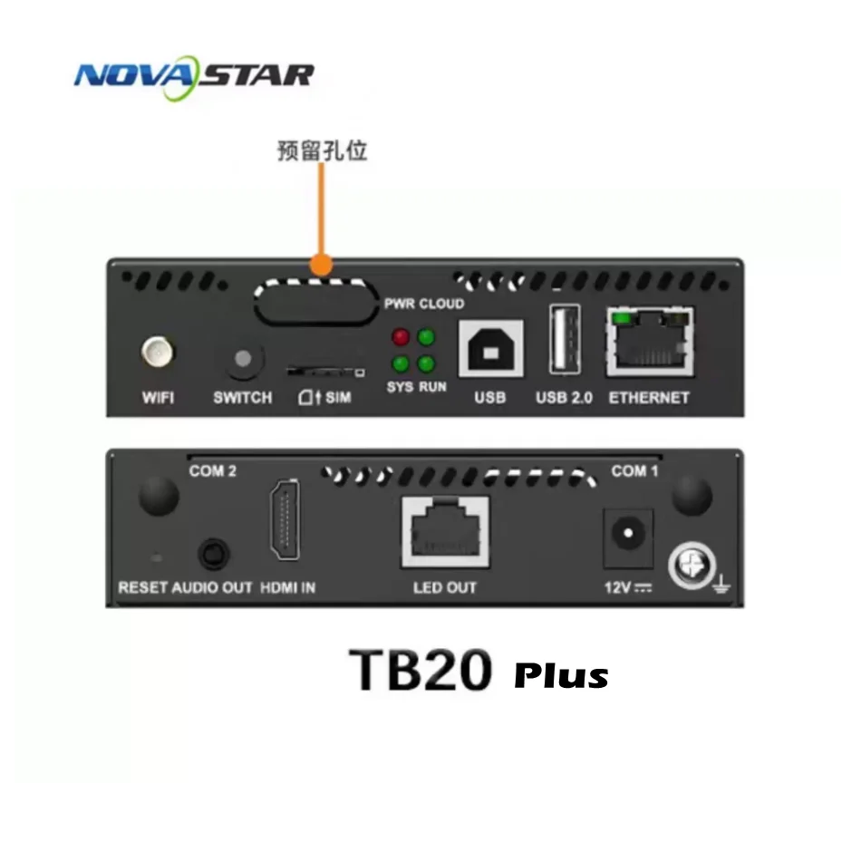 شاشة عرض LED وحدة تحكم Novastar مشغل الوسائط المتعددة غير المتزامن TB10plus TB20plus TB30 TB40 TB60 #2