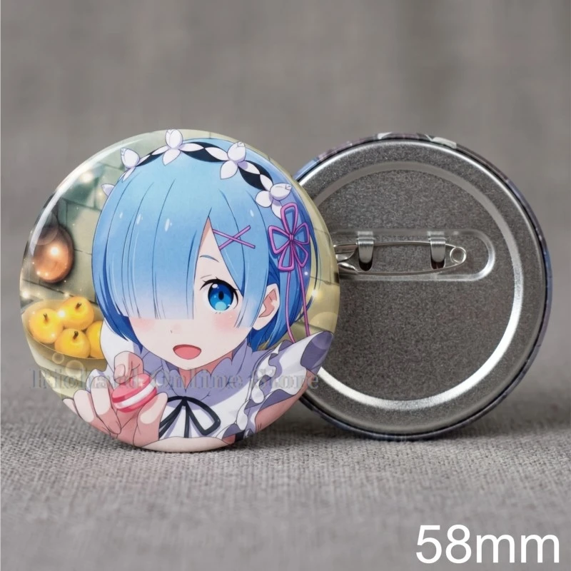 Pin de solapa Rem Ram Re Zero, Broche esmaltado Rem Ram Re0, Pin de solapa Rem Ram Re Zero, Pin Rem Ram Re Zero, Pin Rem Ram Re Zero