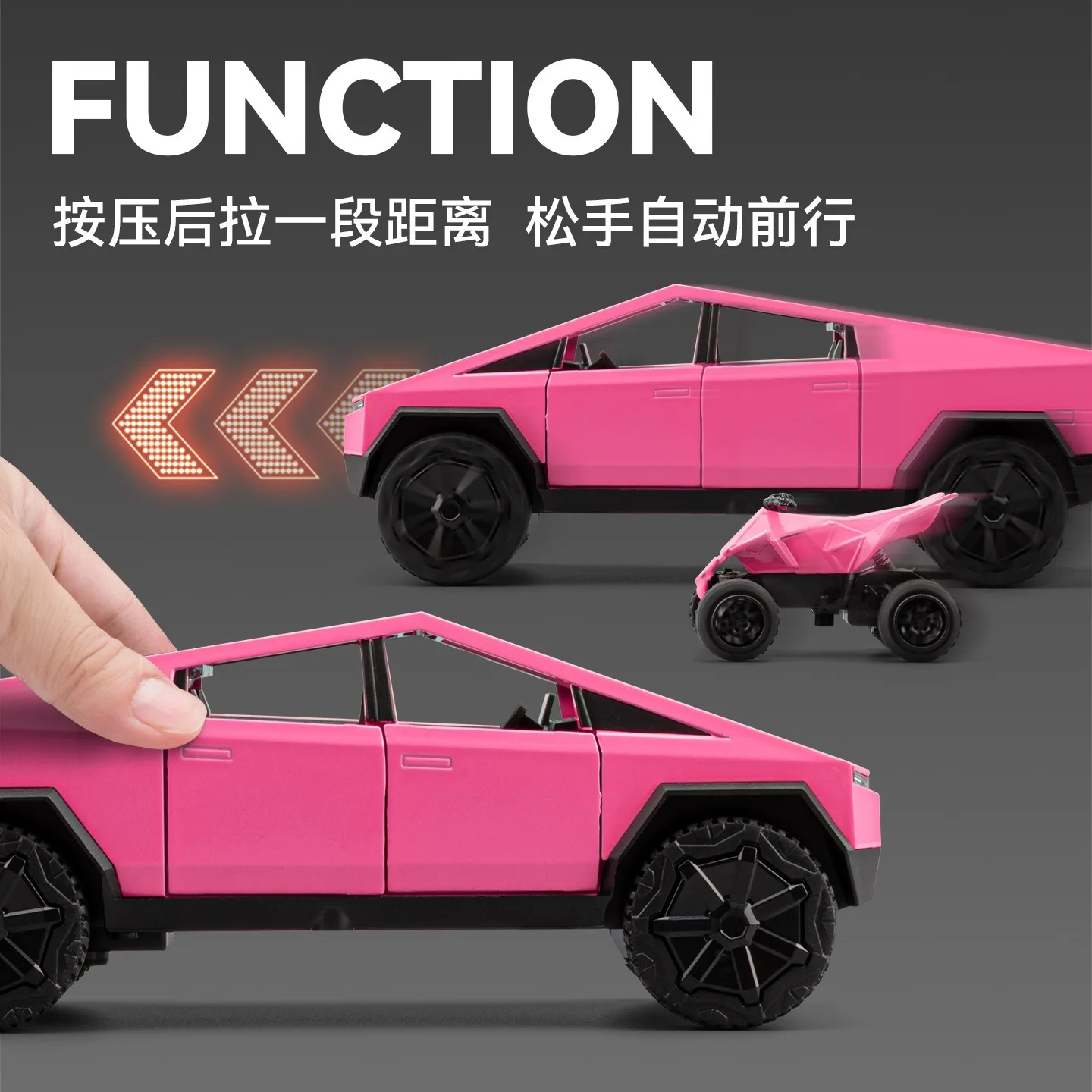 1:32 Pickup Color Edition Simulatie Legering Geluid en Licht Trek Kinderspeelgoed Model Diecast Legering Model Auto Collectible