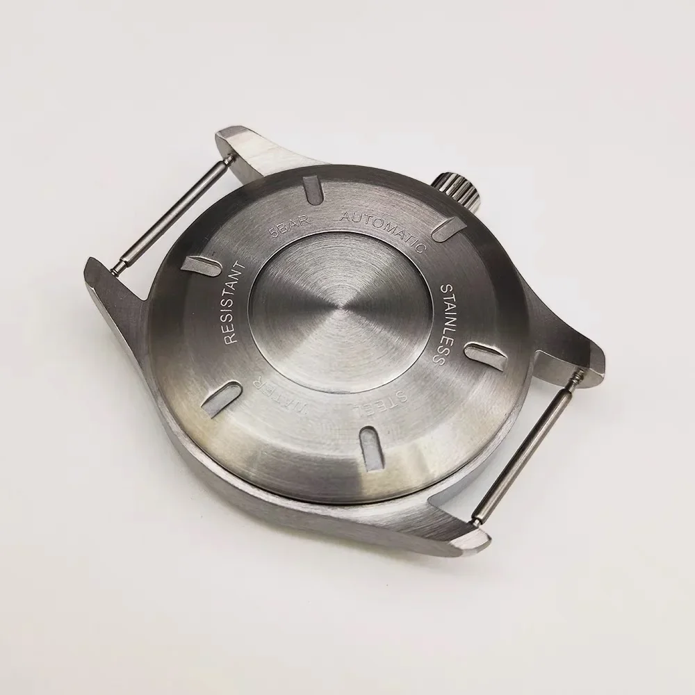 Watch Modification Accessories Mechanical Case Suitable for NH35/36 Movement Substitute Pilot 40MM Top High Stainless Steel Case