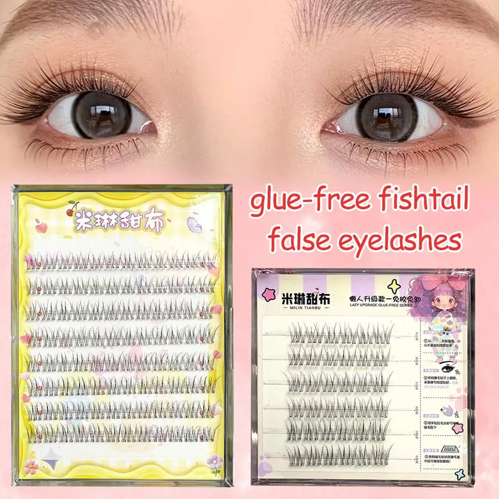 

Glue-free Self-adhesive False Eyelashes Natural Lower Anime Capacity Eyelashes Large Eyelashes ﻿ Lashes B5B6