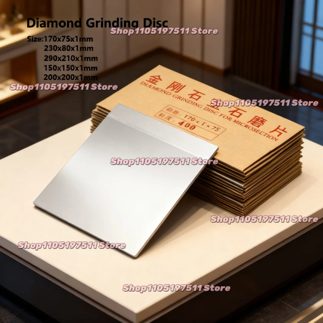 1pcs Rectangular 170x75 / 230x80 / 290x210mm Diamond Grinding Block Square 15x15 / 20x20mm Diamond Grinding Disc Grit80~3000