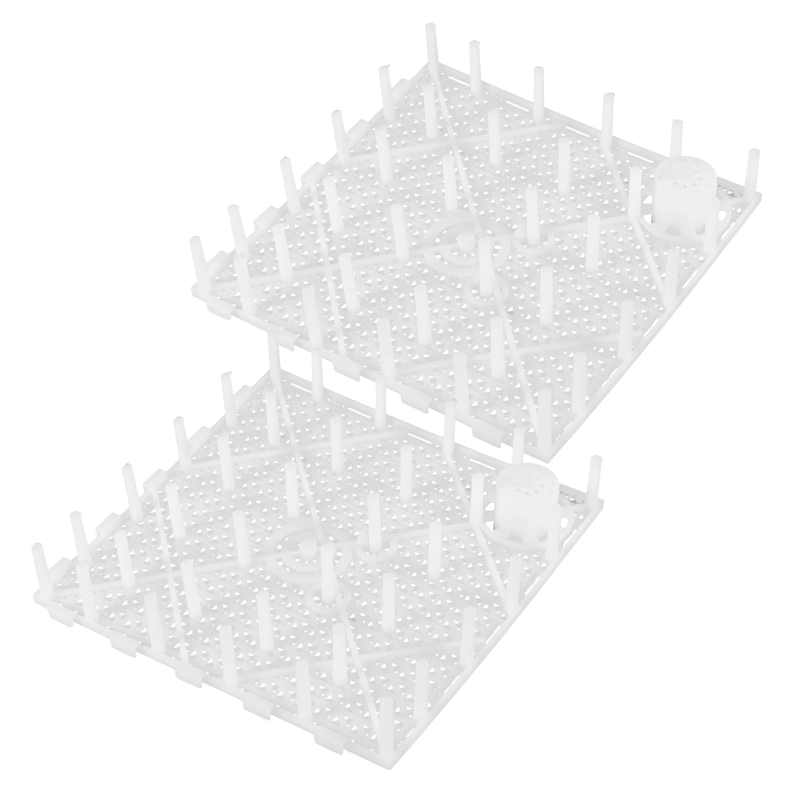 

2Pcs Bottom Filter Plate Fish Tank White PVC Easy Installation Breeding Accessory Pet Supplies Dragon Fish Safe Smooth