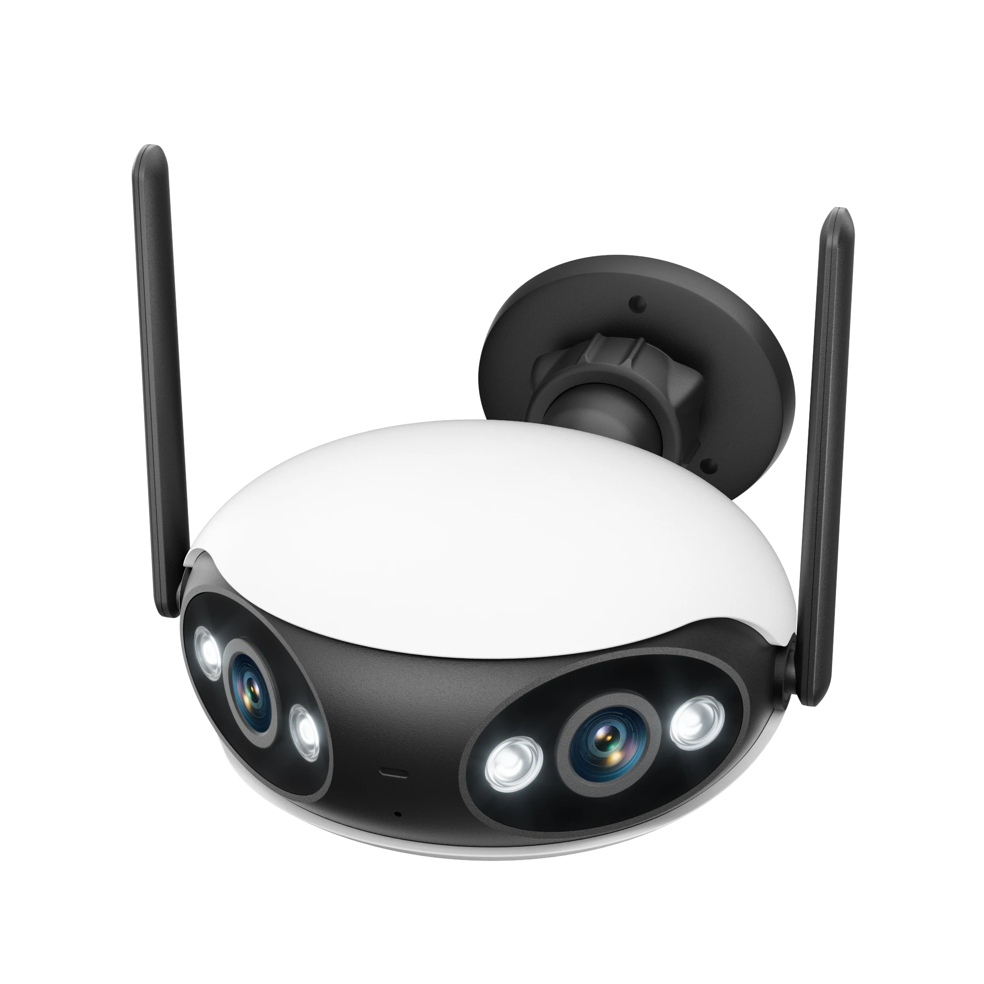 4MP 2K HD 180Degree Towell APP Dual Lens IP Dome Camera AI Humanoid Detection Full Color Home Security CCTV Baby Monitor