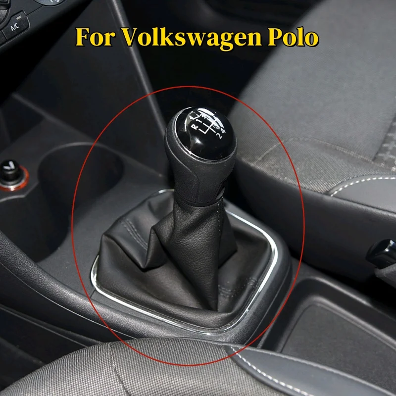 

5 6-скоростной автомобильный чехол для гандбола, черный чехол для VW Volkswagen Polo 6r 6c Sedan 2011-2019, аксессуар для ремонта автомобиля