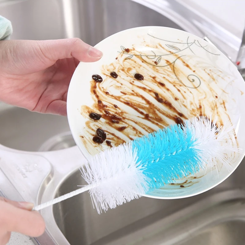 Kitchen Accessories Glass Cup Cleaning Nylon Brush Baby Bottle Wash Cup Brush