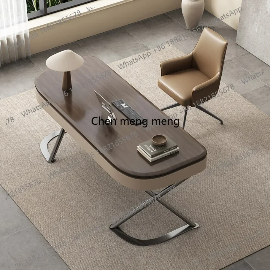 N138  Multifunctional Luxury Office Desks Minimalist Wood Reinforced Office Desks High-end Office Furniture Scrivanie Per Uffici