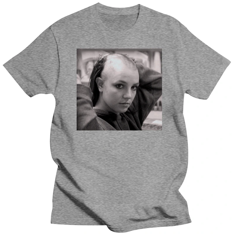 Bald britney spears T Shirt Shirt Heavy Cotton Tee