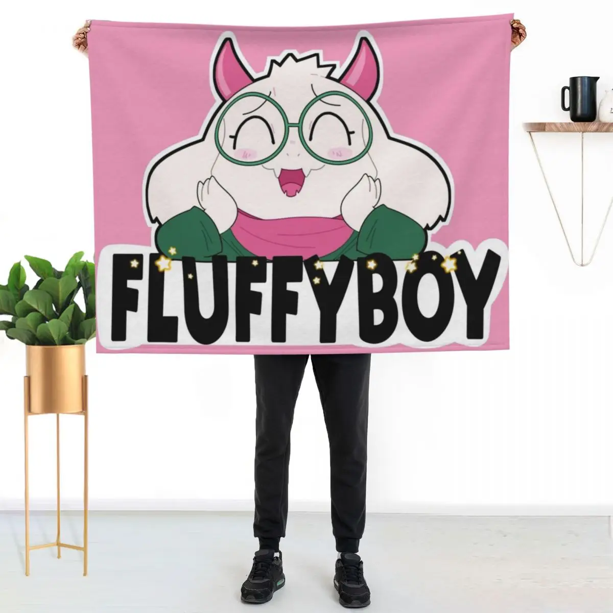 Fluffyboy! Throw Blanket Hairy wednesday Luxury Cute Polar Sofa Quilt Blankets