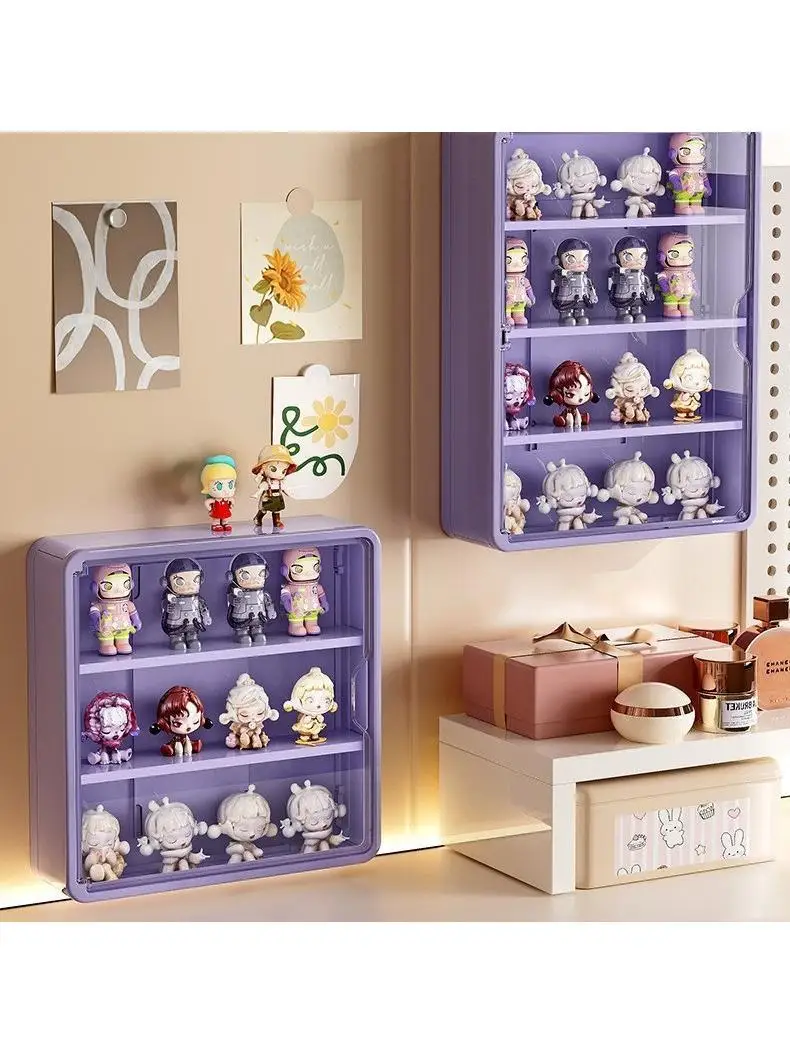 

Wall-Mounted Display Case Collectible Figure Storage Box Transparent Dust-Proof Display Stand for Figures And Toys in Living ...
